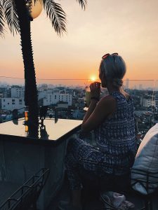 Rooftop drinks at SkyBar, Top things to do in Hanoi, Vietnam with Girl Going Global