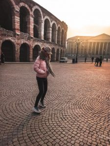 Girl Going Global visits Verona - outside the Arena