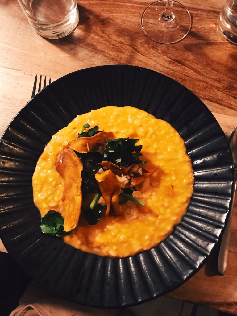 A Riverside Rest in The New Forest: Master Builder's House Hotel, Sweet Potato Risotto